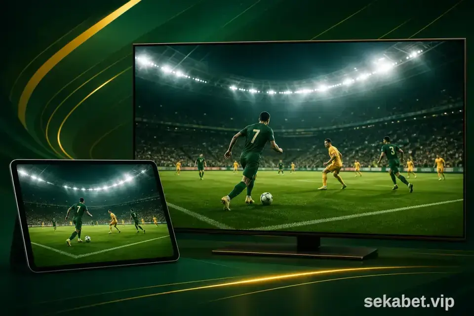 Sekabet TV canlı maç yayını ekranı